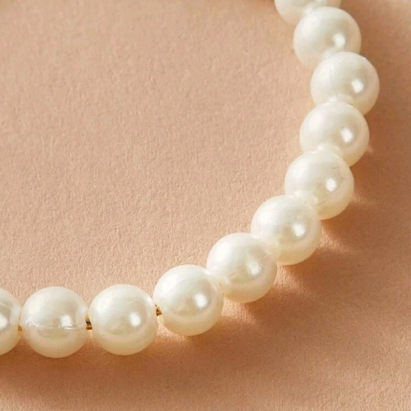 2/$29 Pearl Hoop Earrings - Picture 4 of 5